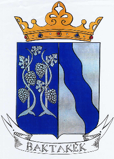 Baktakék település címere