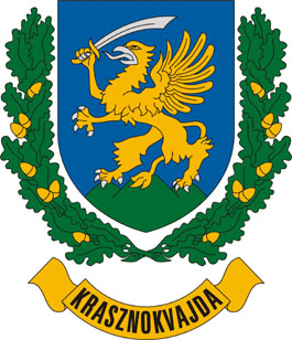 Krasznokvajda település címere