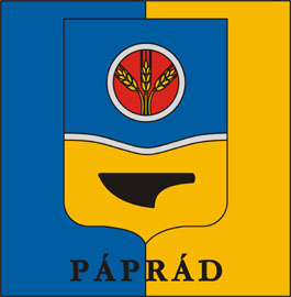 Páprád település címere