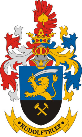 Rudolftelep település címere